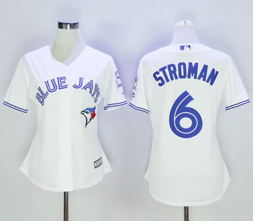 Blue Jays #6 Marcus Stroman White Women's Home Stitched MLB Jersey
